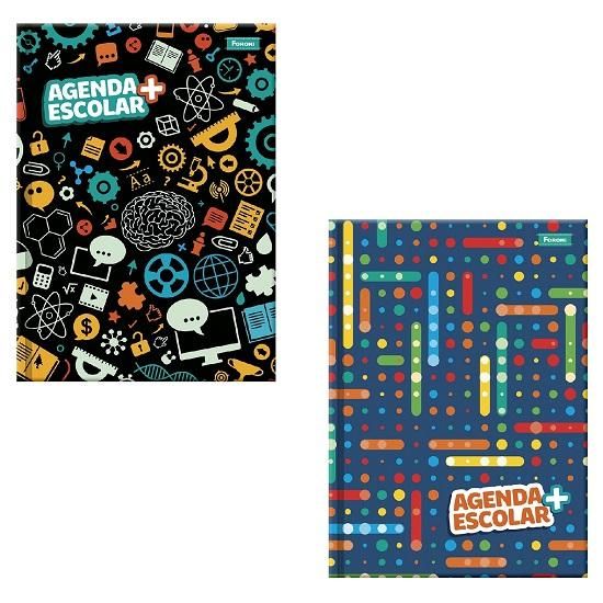 Agenda Brochura Escolar 5176831 Foroni - Envio de Capas Conforme Disponibilidade do Estoque