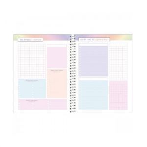 Agenda Espiral Planner Fluor Mix Soft 5679337 2024 Foroni - Envio de Capas Conforme Disponibilidade do Estoque