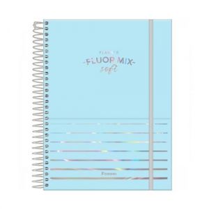 Agenda Espiral Planner Fluor Mix Soft 5679337 2024 Foroni - Envio de Capas Conforme Disponibilidade do Estoque