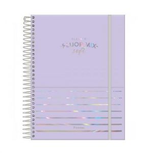 Agenda Espiral Planner Fluor Mix Soft 5679337 2024 Foroni - Envio de Capas Conforme Disponibilidade do Estoque