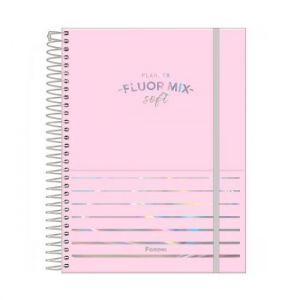 Agenda Espiral Planner Fluor Mix Soft 5679337 2024 Foroni - Envio de Capas Conforme Disponibilidade do Estoque