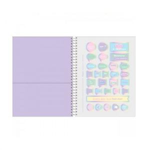 Agenda Espiral Planner Fluor Mix Soft 5679337 2024 Foroni - Envio de Capas Conforme Disponibilidade do Estoque