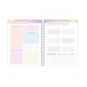 Agenda Espiral Planner Fluor Mix Soft 5679337 2024 Foroni - Envio de Capas Conforme Disponibilidade do Estoque