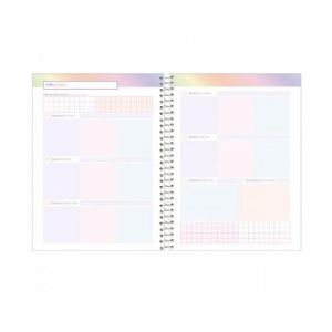 Agenda Espiral Planner Fluor Mix Soft 5679337 2024 Foroni - Envio de Capas Conforme Disponibilidade do Estoque