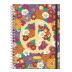 Agenda Espiral Planner Permanente Flower Power Jandaia - Envio de Capas Conforme Disponibilidade do Estoque