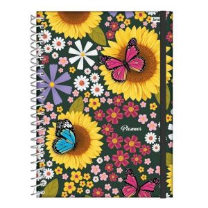 Agenda Espiral Planner Permanente Flower Power Jandaia - Envio de Capas Conforme Disponibilidade do Estoque