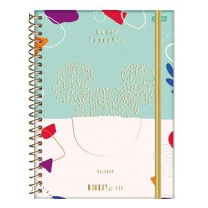 Agenda Espiral Planner Permanente Mickey Arts Jandaia - Envio de Capas Conforme Disponibilidade do Estoque