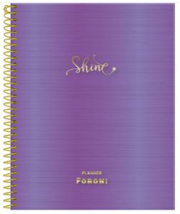 Agenda Espiral Planner Permanente Shine 5679175 Foroni - Envio de Capas Conforme Disponibilidade do Estoque