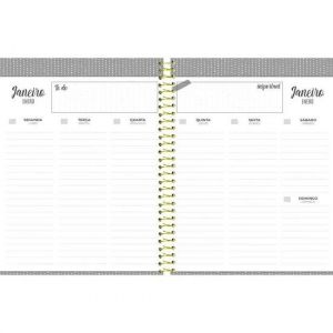 Agenda Espiral Planner Permanente Back To Black 5679167 Foroni - Envio de Capas Conforme Disponibilidade do Estoque