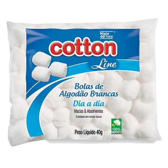 Algodão Bola Branca 40grs. Cotton Line Kids