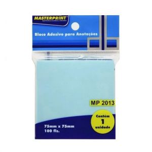 Anote e Cole 75x75 Azul Com 100 Folhas MP2013 Masterprint