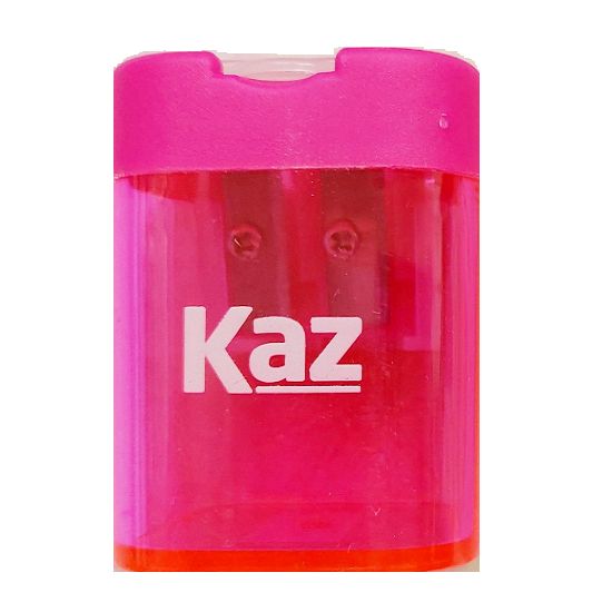 Apontador Com 2 Furos KZ8131 Kaz - Envio da Cor Conforme Disponibilidade do Estoque