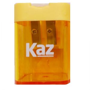 Apontador Com 2 Furos KZ8131 Kaz - Envio da Cor Conforme Disponibilidade do Estoque