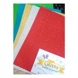 Bloco Glitter A4 180grs. 5 Folhas Kit Super Criativo