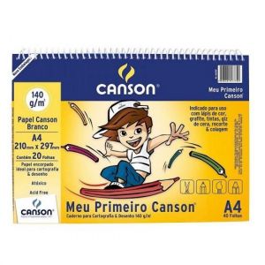 Bloco Meu Primeiro Canson A4 Com 20 Folhas 140grs. Canson