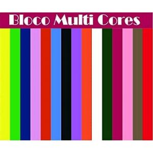 Bloco Multi Cores A4 42 Folhas 120grs. Kit Super Criativo