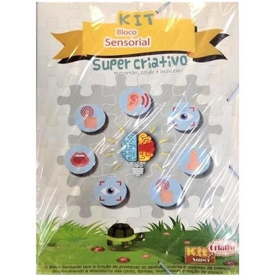 Bloco Sensorial 14 Folhas Kit Super Criativo