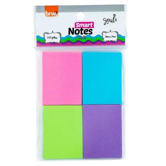 Bloco Smart Notes Color 38x51mm 200 Folhas BA3891 BRW