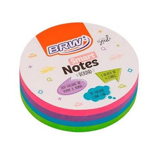 Bloco Smart Notes Colorido Soul 70x70mm 200 Folhas BA7001 BRW