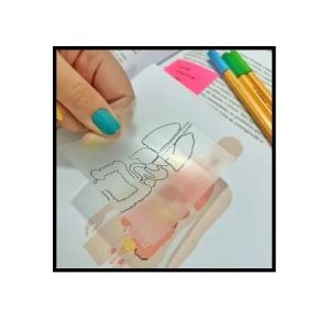 Bloco Smart Notes Transparente 76x76mm 20 Folhas BA7659 BRW