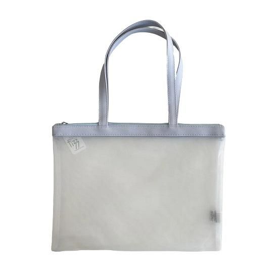 Bolsa A4 Em Tela Azul Pastel Fizz