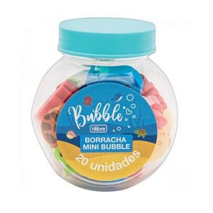 Borracha Mini Bubble Com 20 Unidades Tilibra