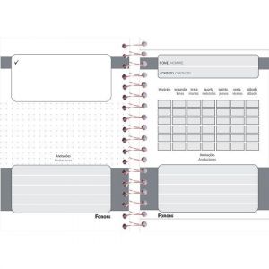Caderneta Espiral 1/8 96 Folhas Capa Dura Shine 4766031 Foroni - Envio de Capas Conforme Disponibilidade do Estoque