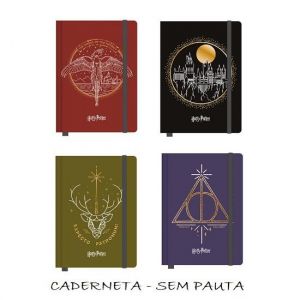 Caderneta G 80 Folhas Sem Pauta Harry Potter Jandaia - Envio de Capas Conforme Disponibilidade do Estoque