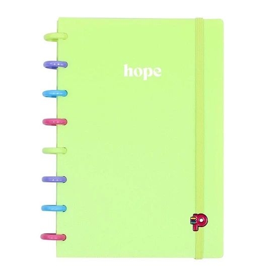 Caderno A5 Colorful Hope 80 Folhas Pop Disc