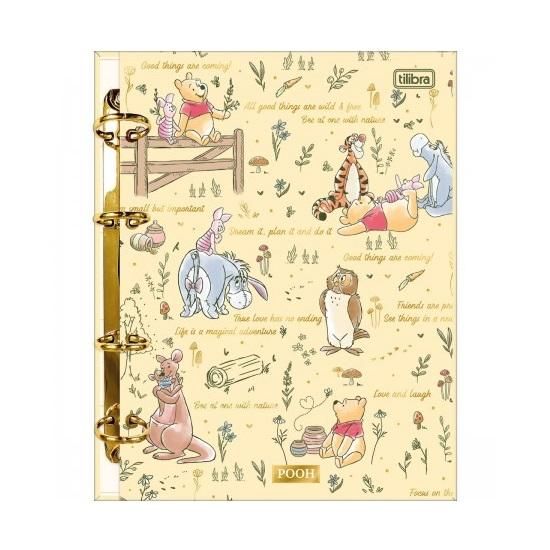 Caderno Argolado Colegial (Médio) Pooh Tilibra