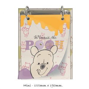 Caderno Argolado Mini Com Fichas Pooh 4428 Dac