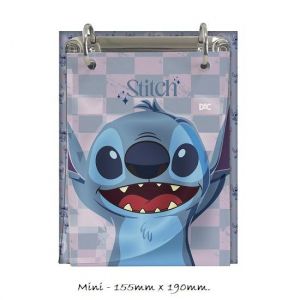 Caderno Argolado Mini Com Fichas Stitch 4221 Dac