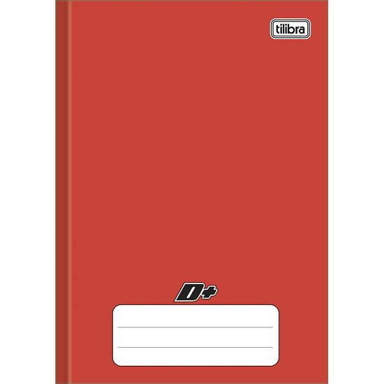 Caderno Brochura 1/4 (Pequeno) 48 Folhas Capa Dura Vermelho Mais   Tilibra