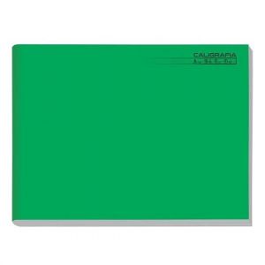 Caderno Brochura 1/4 (Pequeno) 48 Folhas Capa Dura Caligrafia Horizontal Verde 2103 Tamoio