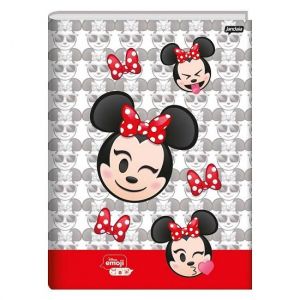 Caderno Brochura 1/4 (Pequeno) 80 Folhas Capa Dura Disney Emoji Jandaia - Envio de Capas Conforme Disponibilidade do Estoque