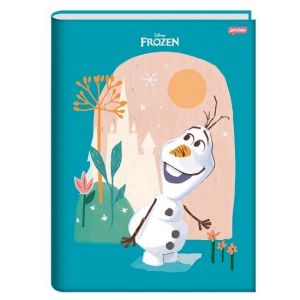 Caderno Brochura 1/4 (Pequeno) 80 Folhas Capa Dura Frozen Jandaia - Envio de Capas Conforme Disponibilidade do Estoque