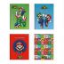 Caderno Brochura 1/4 (Pequeno) 80 Folhas Capa Dura Super Mario 4095072 Foroni - Envio de Capas Conforme Disponibilidade do Estoque