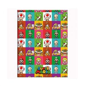 Caderno Brochura 1/4 (Pequeno) 80 Folhas Capa Dura Super Mario 4095072 Foroni - Envio de Capas Conforme Disponibilidade do Estoque