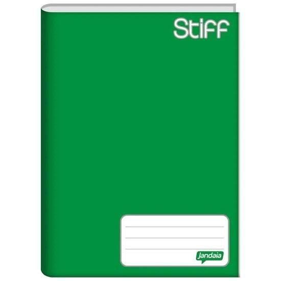 Caderno Brochura 1/4 (Pequeno) 96 Folhas Capa Dura Verde Stiff Jandaia