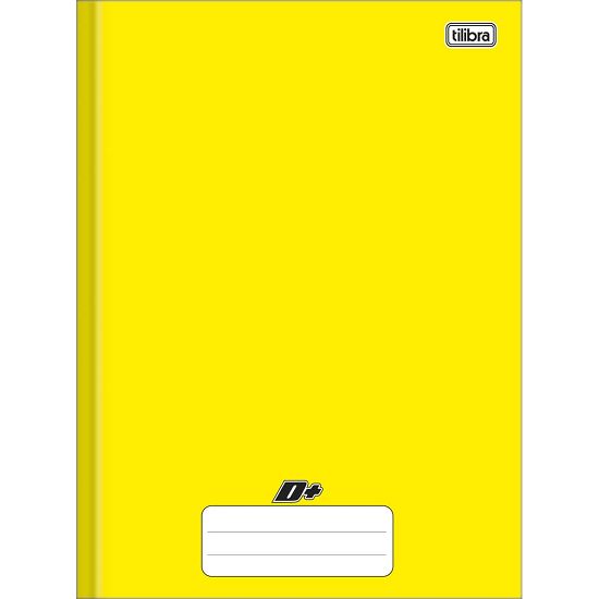 Caderno Brochura Universitário (Grande) 96 Folhas Capa Dura Amarelo Mais + Tilibra