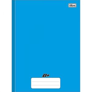 Caderno Brochura Universitário (Grande) 96 Folhas Capa Dura Azul Mais + Tilibra