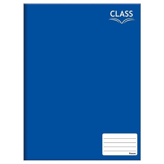 Caderno Brochura Universitário (Grande) 48 Folhas Capa Dura Azul 3589225 Foroni