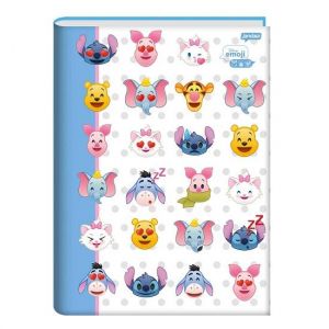 Caderno Brochura Universitário (Grande) 80 Folhas Capa Dura Disney Emoji Jandaia - Envio de Capas Conforme Disponibilidade do Estoque