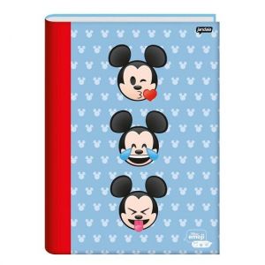 Caderno Brochura Universitário (Grande) 80 Folhas Capa Dura Disney Emoji Jandaia - Envio de Capas Conforme Disponibilidade do Estoque