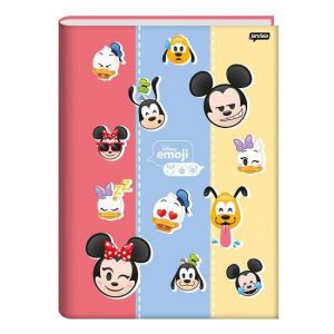 Caderno Brochura Universitário (Grande) 80 Folhas Capa Dura Disney Emoji Jandaia - Envio de Capas Conforme Disponibilidade do Estoque