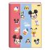 Caderno Brochura Universitário (Grande) 80 Folhas Capa Dura Disney Emoji Jandaia - Envio de Capas Conforme Disponibilidade do Estoque