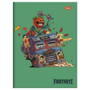 Caderno Brochura Universitário (Grande) 80 Folhas Capa Dura Fortnite 4064878 Foroni - Envio de Capas Conforme Disponibilidade do Estoque