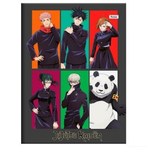 Caderno Brochura Universitário (Grande) 80 Folhas Capa Dura Jujutsu Kaisen 4070819 Foroni - Envio de Capas Conforme Disponibilidade do Estoque