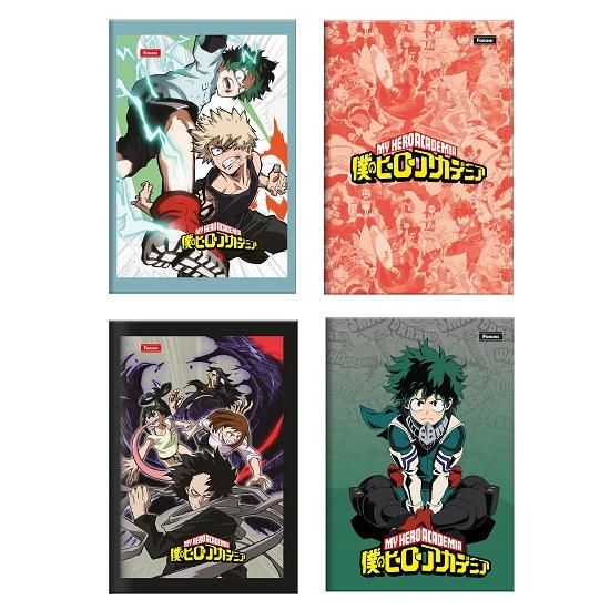 Caderno Brochura Universitário (Grande) 80 Folhas Capa Dura My Hero Academia 4070231 Foroni - Envio de Capas Conforme Disponibilidade do Estoque