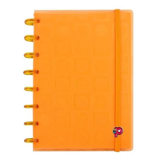 Caderno Bubble A5 Laranja Neon Pop Disc